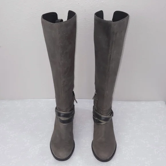 SOREL Lolla Tall Riding Boots US 9 Strappy Harness Heeled Knee-High Boots - Picture 5 of 12